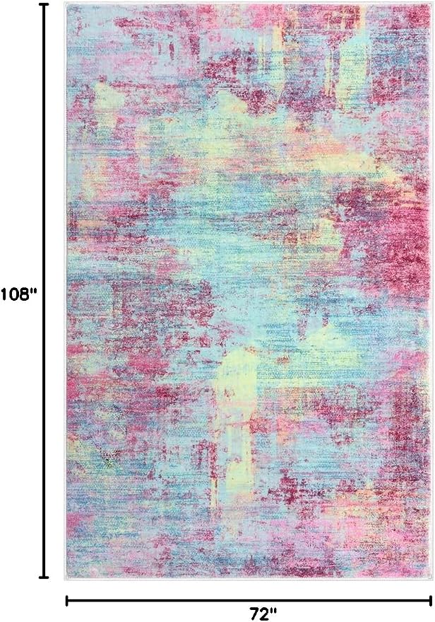 IOHOUZE Abstract Area Rugs 6x9 Ft Washable Rugs - Image 2