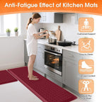 TranquilRelax 4/5 Inch Thick 2-Piece Anti-Fatigue Kitchen Mats, Cushioned - Image 4