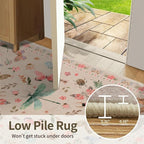 2x3 Washable Rug, Small Door Mat Floral Entryway Rug, Boho Front Door Mat - Image 7