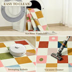 Terrug Multicolored Geometric Checkered Rug - Image 6
