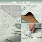 Washable Rugs 8x10 Area Rugs for Living Room, Ultra Soft Faux Wool Retro Carpets - Image 2