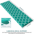 WISELIFE Kitchen Mat Cushioned Anti-Fatigue Kitchen Rug, 17.3"x 60", Non Slip - Image 2