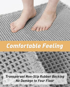 Upgraded Waffle Runner Rug Super Absorbent Non Slip Bath Mats - Image 3