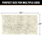 H.VERSAILTEX Microfiber Bath Rugs Chenille Floor Mat Ultra Soft Washable - Image 2