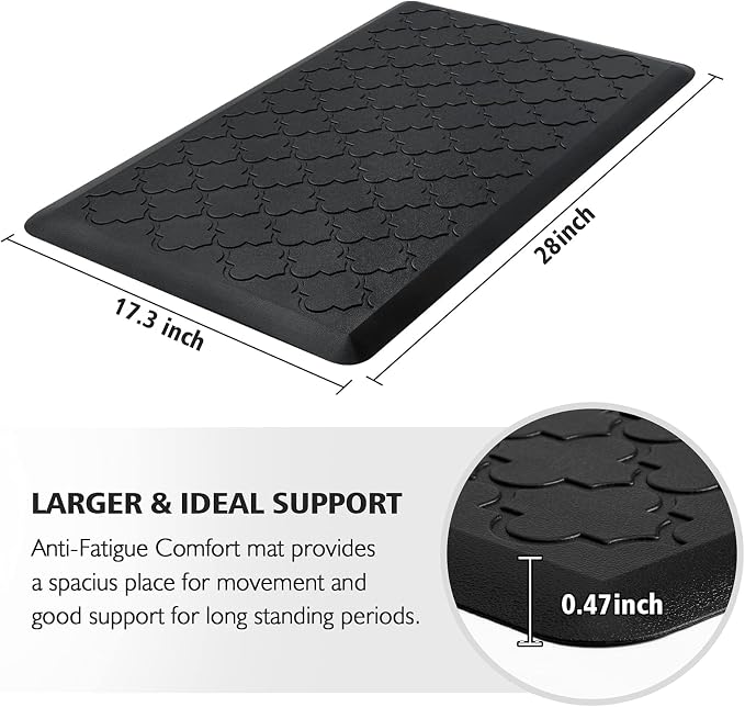 WISELIFE Kitchen Mat Cushioned Anti Fatigue Floor Mat, Thick Non Slip - Image 2