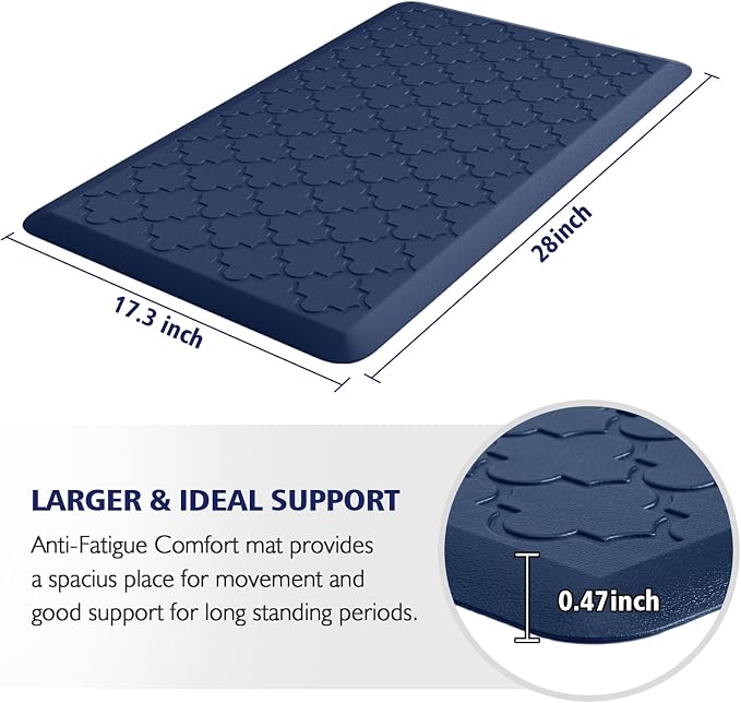 WISELIFE Kitchen Mat Cushioned Anti Fatigue Floor Mat, Thick Non Slip Water - Image 2
