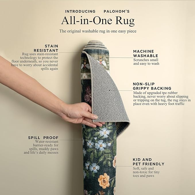 Washable Kitchen Rug Runners for Hallways: 2'x6' Runner Rugs - Image 4