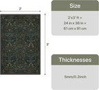 GENIMO 2x3 Washable Rug, Non Slip Front Door Mat - Image 2