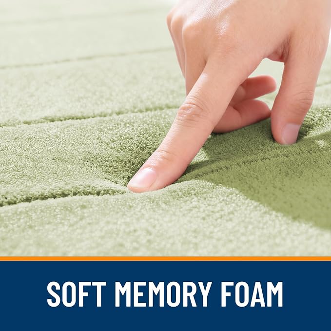OLANLY Memory Foam Bath Mat 36x24, Super Soft Absorbent Bathroom Rugs, Quick Dry - Image 5