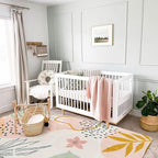 Lahome Pink Washable Living Room Area Rug - Image 3