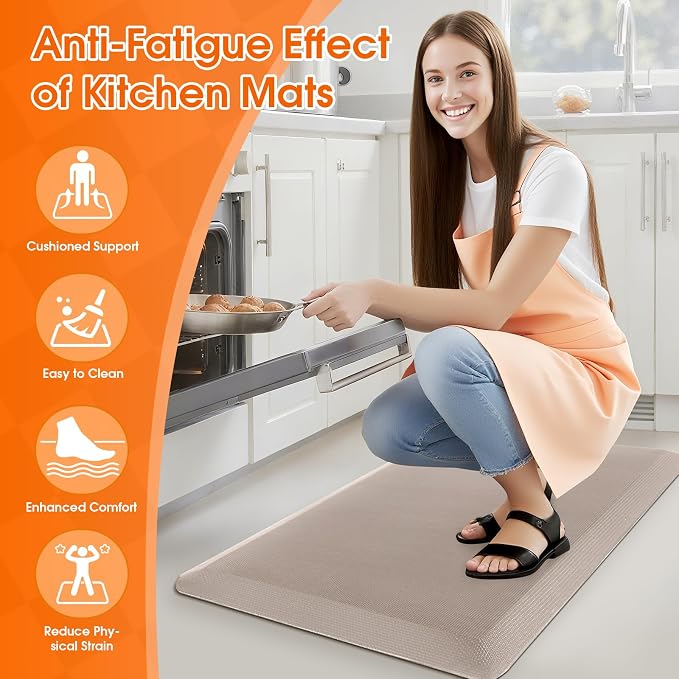 4/5 Inch Thicker Kitchen Mat, Cushioned Thick Floor Comfort Mat, - Image 6