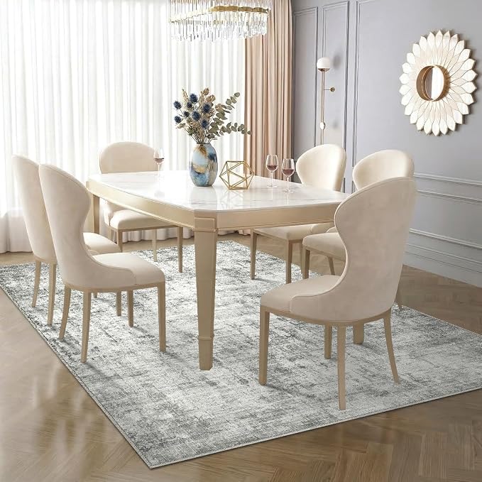 6x9 Area Rugs Washable Living Room Rug-No Slip Soft Carpets Modern Abstract - Image 4