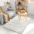 BENRON Cream White Fluffy Rug 2 x 3, Soft and Plush Throw Rugs by BENRON