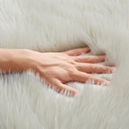 EasyJoy Ultra Soft Fluffy Shaggy Area Rug Faux Fur Rug Chair Cover Seat Pad - Image 7