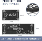 HEBE Anti Fatigue Kitchen Mat Set of 2 Non Slip Cushioned Kitchen Mats - Image 4