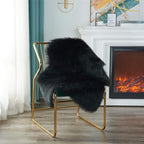 EasyJoy Ultra Soft Fluffy Shaggy Area Rug Faux Fur Rug Chair Cover Seat Pad - Image 2