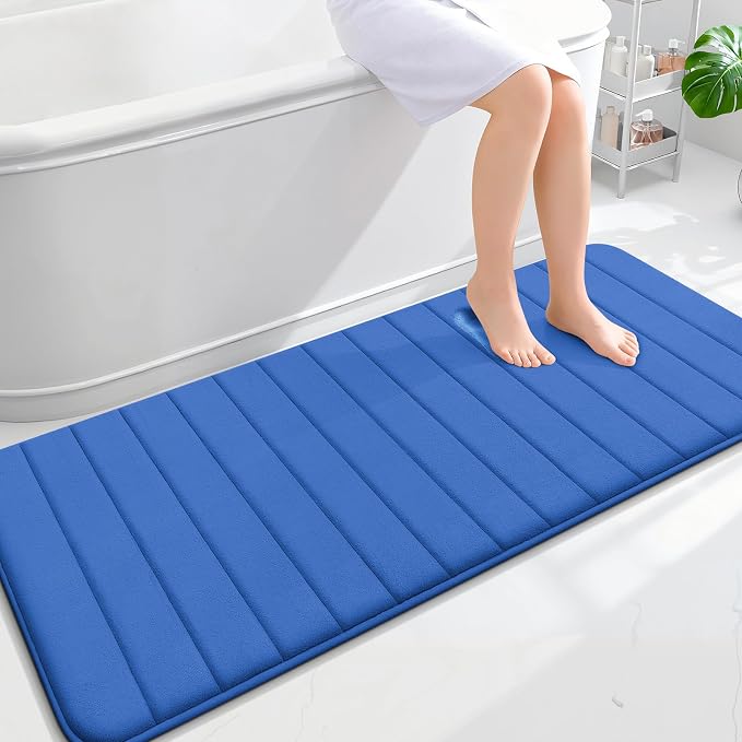 OLANLY Memory Foam Long Bathroom Rugs Runner 59x24, Super Soft Absorbent Bath by OLANLY