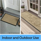 GORILLA GRIP 100% Waterproof All-Season WeatherMAX Doormat, US Designed Natural - Image 9