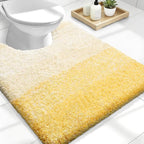 OLANLY Luxury Toilet Rugs U-Shaped 24x20, Extra Soft and Absorbent Microfiber by OLANLY