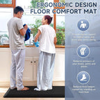 StepRite 4/5 Inch Thick Kitchen Mat Anti Fatigue Mat Kitchen Rugs Kitchen Decor - Image 6
