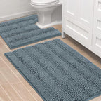 H.VERSAILTEX Bathroom Rugs Bath Rug Set 2 Piece Bathroom Contour Rug Toilet Mat by HVERSAILTEX