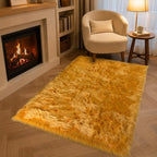EasyJoy Faux Sheepskin Rug, Fluffy Faux Fur Rug, Ultra Soft Shag Area Rug by EasyJoy
