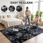 Mugorn 4x6 Rugs for Living Room, Large Fluffy Area Rugs for Bedroom, Soft - Image 5