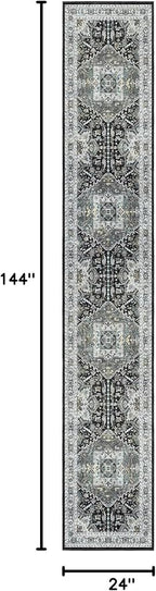 Madane Runner Rugs 2x12 Extra Long, Washable Non-Slip Hallway Runner Rug - Image 2