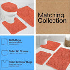 GORILLA GRIP Plush Absorbent Shaggy Chenille Bath Rug Mat - Image 8