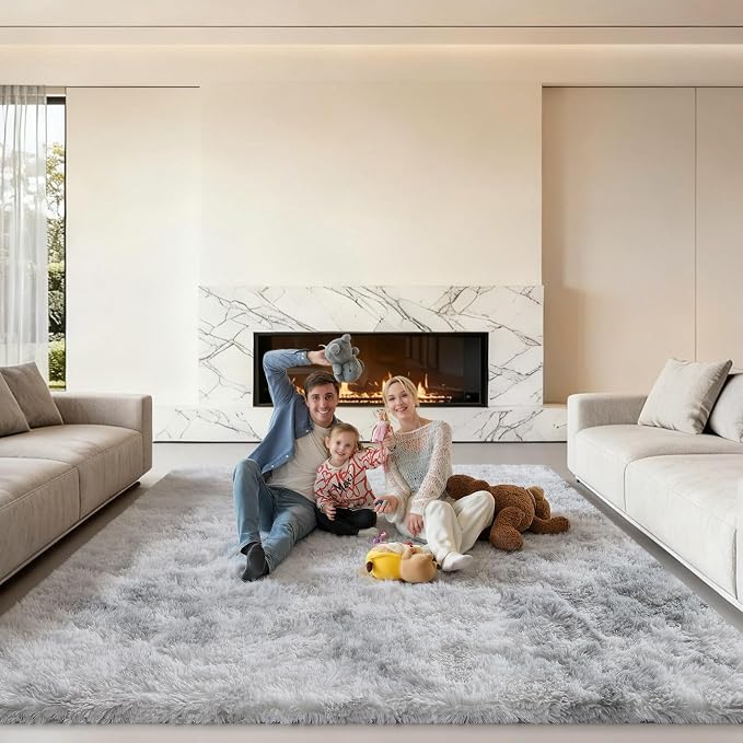 Area Rugs 9x12 Living Room, Large Fluffy Rugs - Image 6
