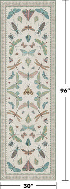 Insect Print 8ft Long Hallway Runner Rug - Image 2