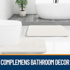 OLANLY Large Bathroom Rugs 70x46, Extra Soft Absorbent Chenille Bath Rugs - Image 7
