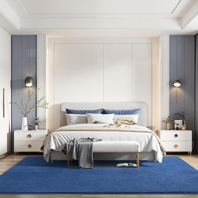 Amearea Large Modern Area Rugs for Bedroom Living Room, 8x10 Feet Blue - Image 7