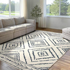 BESTSWEETIE Area Rug 8x10 Rug Machine Washable Non-Slip Low Pile Print Pattern - Image 7