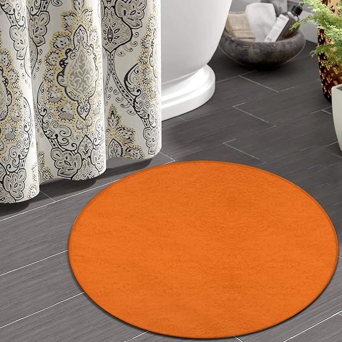 Large Round Area Rug Home Decor Modern Bathroom Rug Kitchen Office Circle Rug - Image 4