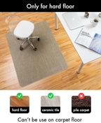 BARoyal Office Chair Mat for Hardwood Floor Under Desk Computer Rolling Chair - Image 3