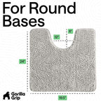 GORILLA GRIP Plush Absorbent Shaggy Chenille Bath Rug Mat - Image 2