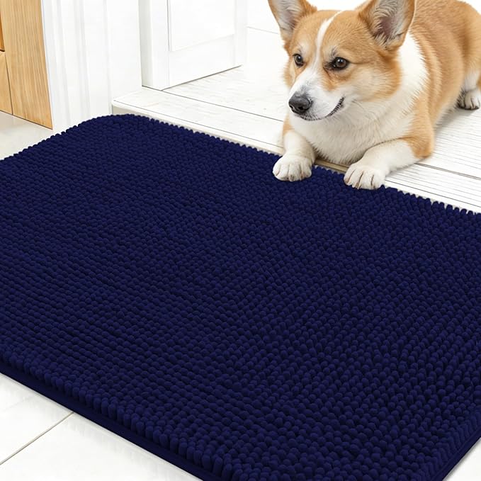 OLANLY Dog Door Mat for Muddy Paws 30x17, Absorbs Moisture and Dirt, Absorbent by OLANLY