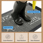 GORILLA GRIP 100% Waterproof All-Season WeatherMAX Doormat US Designed Natural - Image 6