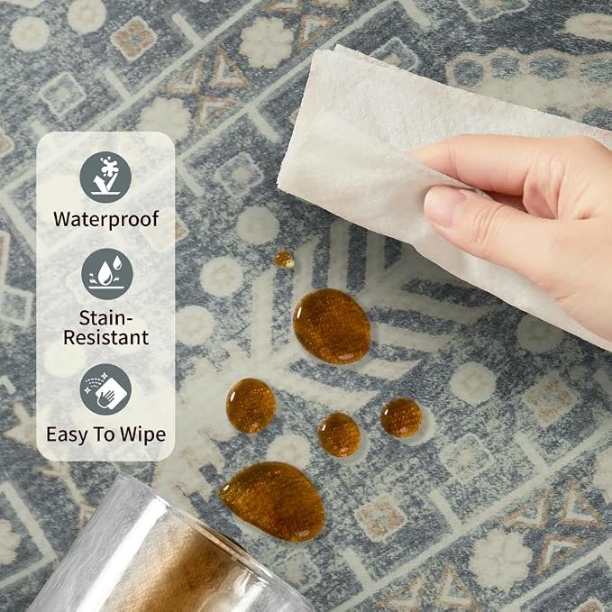 Rugxara 9x12 Washable Area Rugs - Image 7