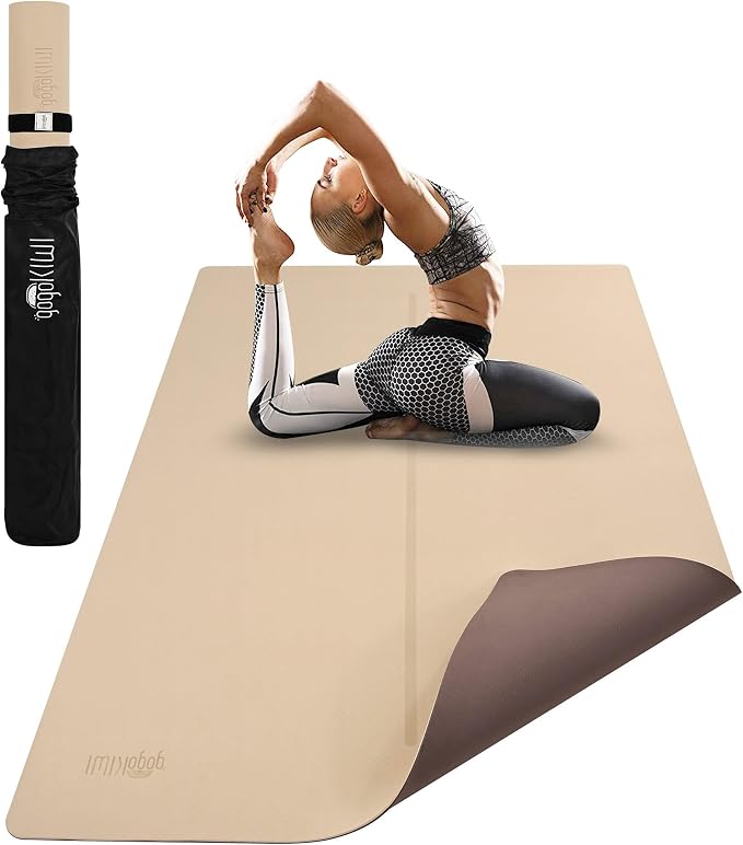 Gogokiwi Large Yoga Mat – 1/4" & 1/2" Thick Exercise Mats by Gogokiwi