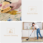 KIMODE Anti Fatigue Mats for Kitchen Floor 17"x59"+17"x29", Farmhouse Floral - Image 5