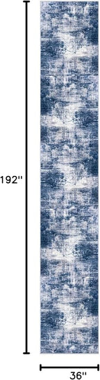 IOHOUZE Abstract Runner Rug 3x16 Ft Washable Runners - Image 2