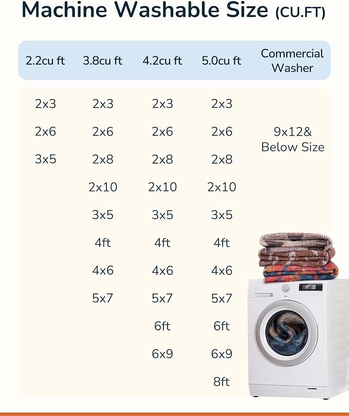 BESTSWEETIE Area Rug 2x6 Rug Machine Washable Non-Slip Low Pile Print Pattern - Image 5