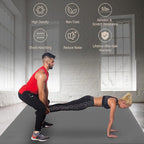 GXMMAT Large Exercise Mat 6'x4'/6'x5'/6'x6', Thick Workout Mats - Image 5