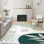 Lahome Green Washable Rugs 9x12 Living Room Rug, Non-Slip Backing Lightweight - Image 2