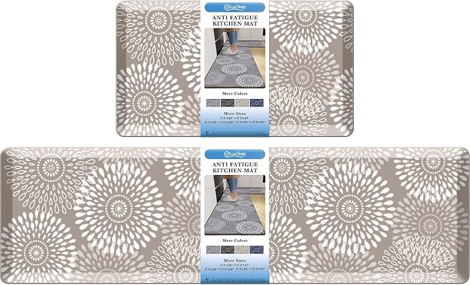 LuxStep Kitchen Mats for Floor, 0.47 inch Thicker Cushioned Rug Anti-Fatigue by LuxStep