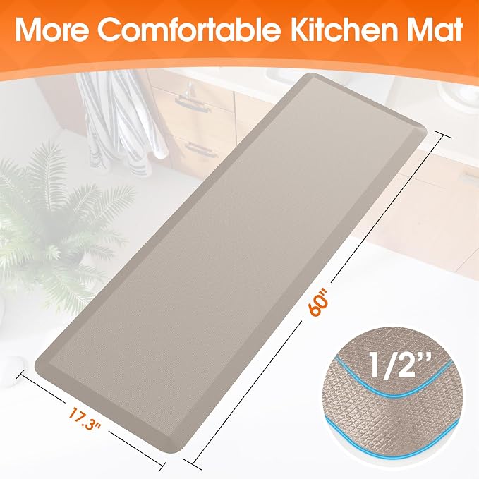 TranquilRelax Kitchen Mat, Cushioned Thick Floor Comfort Mat, - Image 2