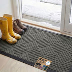 GORILLA GRIP 100% Waterproof All-Season WeatherMAX Doormat, US Designed Natural by Unknown