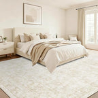 10x14 Area Rugs for Living Room: Washable Large Vintage Floral Rug Low Pile - Image 5
